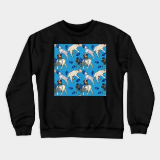 Hanukkah Goats Cute Silly Jewish Goat Friends Crewneck Sweatshirt